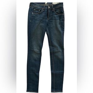 rag & bone Blue Skinny Jeans with Distressed Look vintage